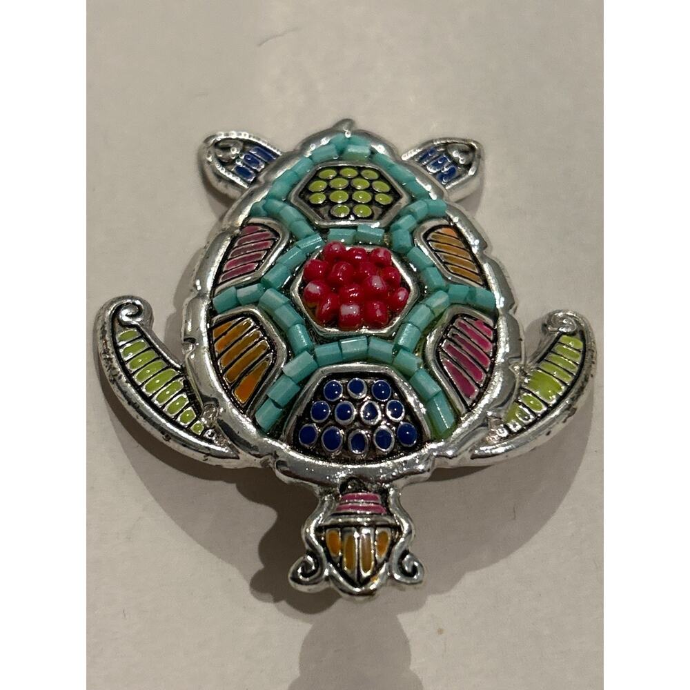 Enamel Turtle Pendant